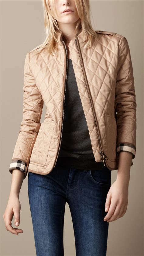 burberry brit cropped quilted jacket|burberry quilted jacket outlet price.